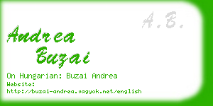 andrea buzai business card